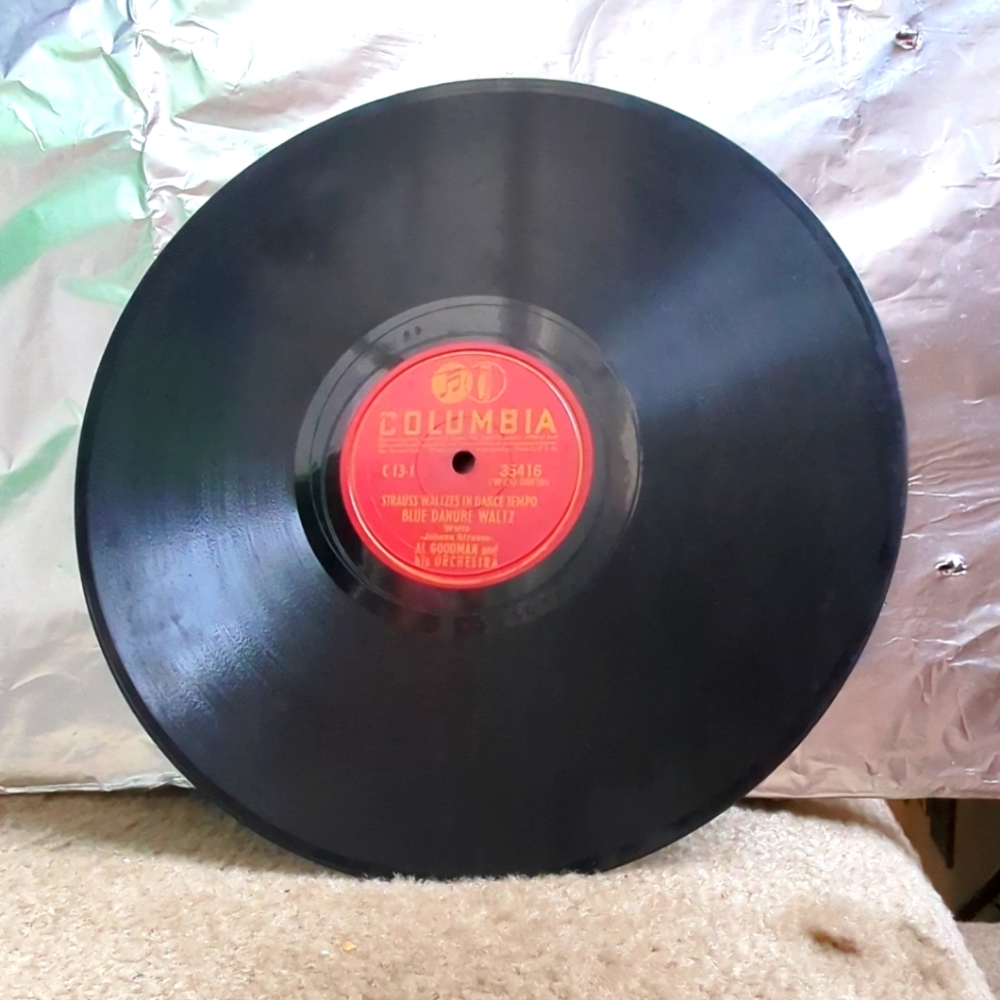 Al Goodman & Orch: Strass Waltzes/Blue Danube Waltz Columbia 1945 #35416 (Jazz.